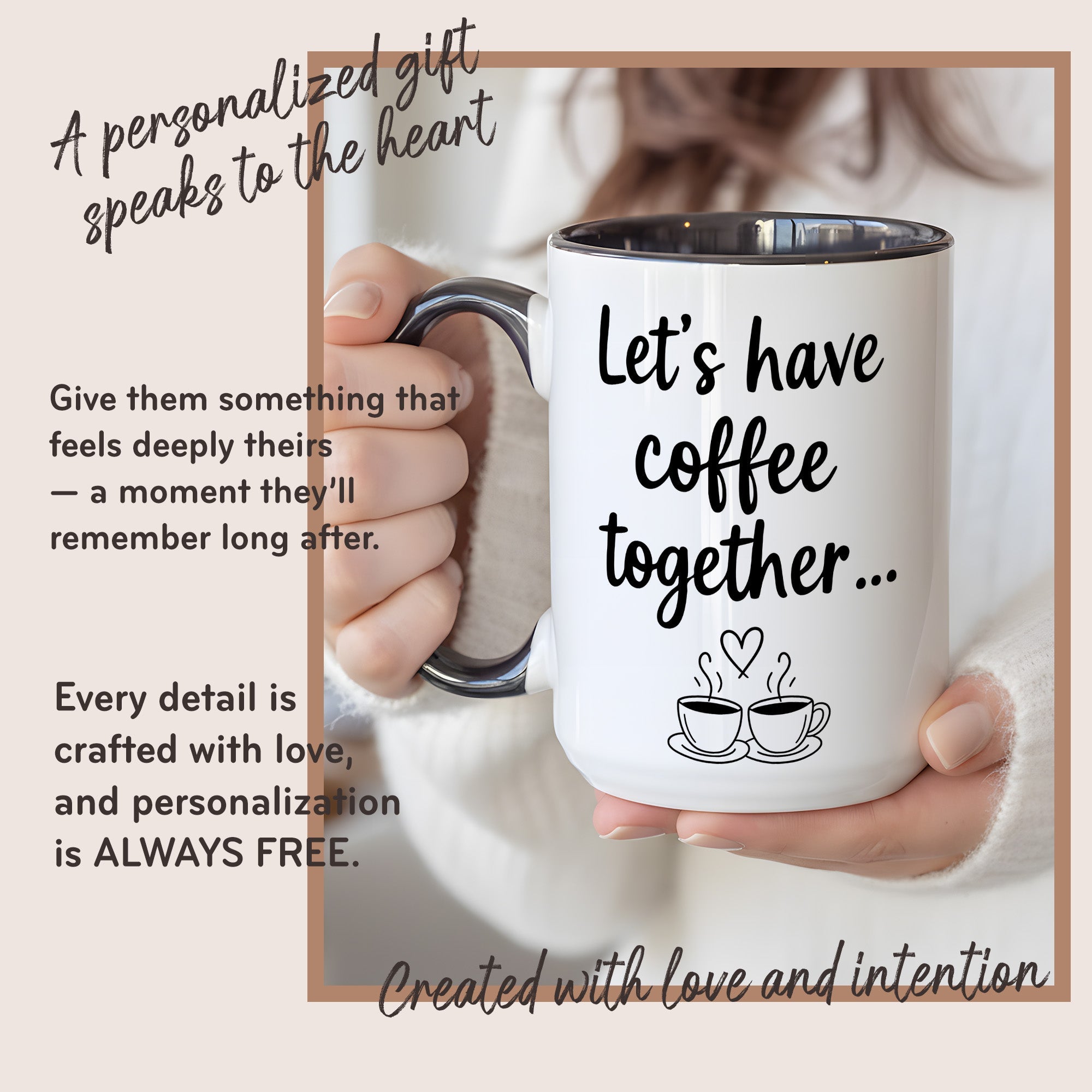Let’s Have Coffee Together Mug – Cute Couple Coffee Cup – Romantic Gift – Boyfriend Girlfriend Mug 11oz 15oz |Mug 145
