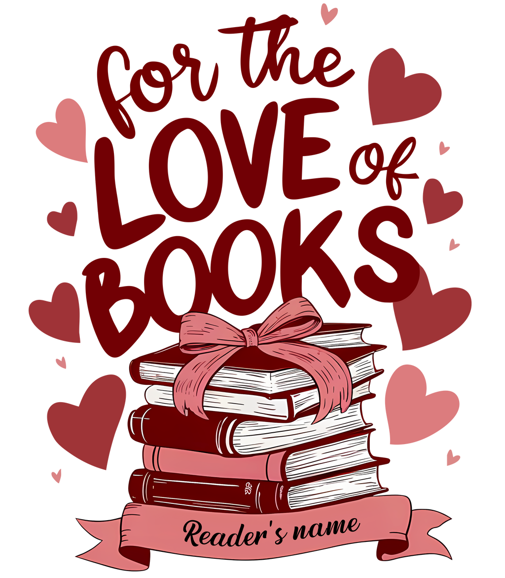 For The Love Of Books Personalized Mug – Custom Book Lover Gift – Romantic Reader Coffee Cup – 11oz 15oz Ringer Mug |Mug 114
